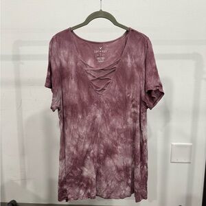 XL American Eagle criss cross top!